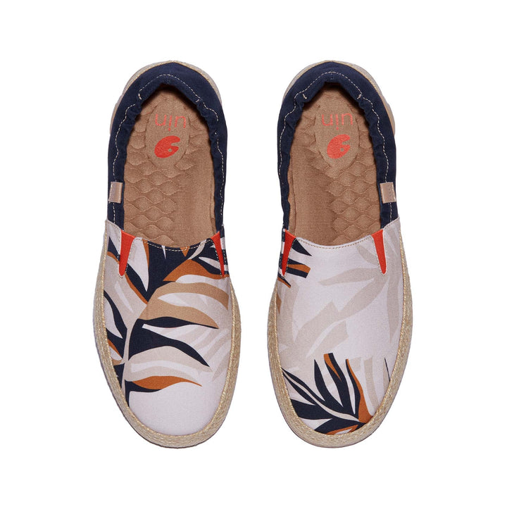 UIN Footwear Men Branches and Leaves Marbella VI Men Canvas loafers