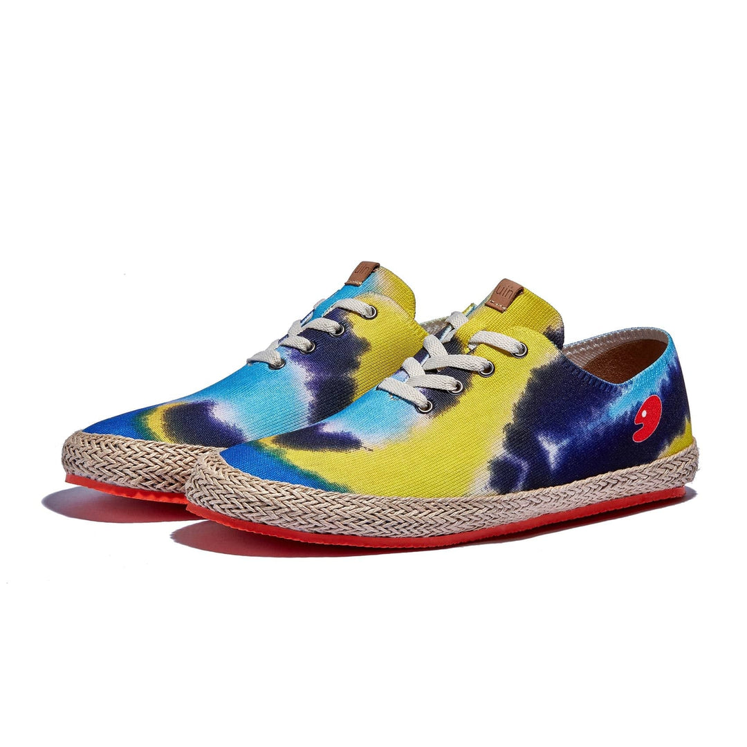 UIN Footwear Men Brushstrokes Waves Formentera I Men Canvas loafers