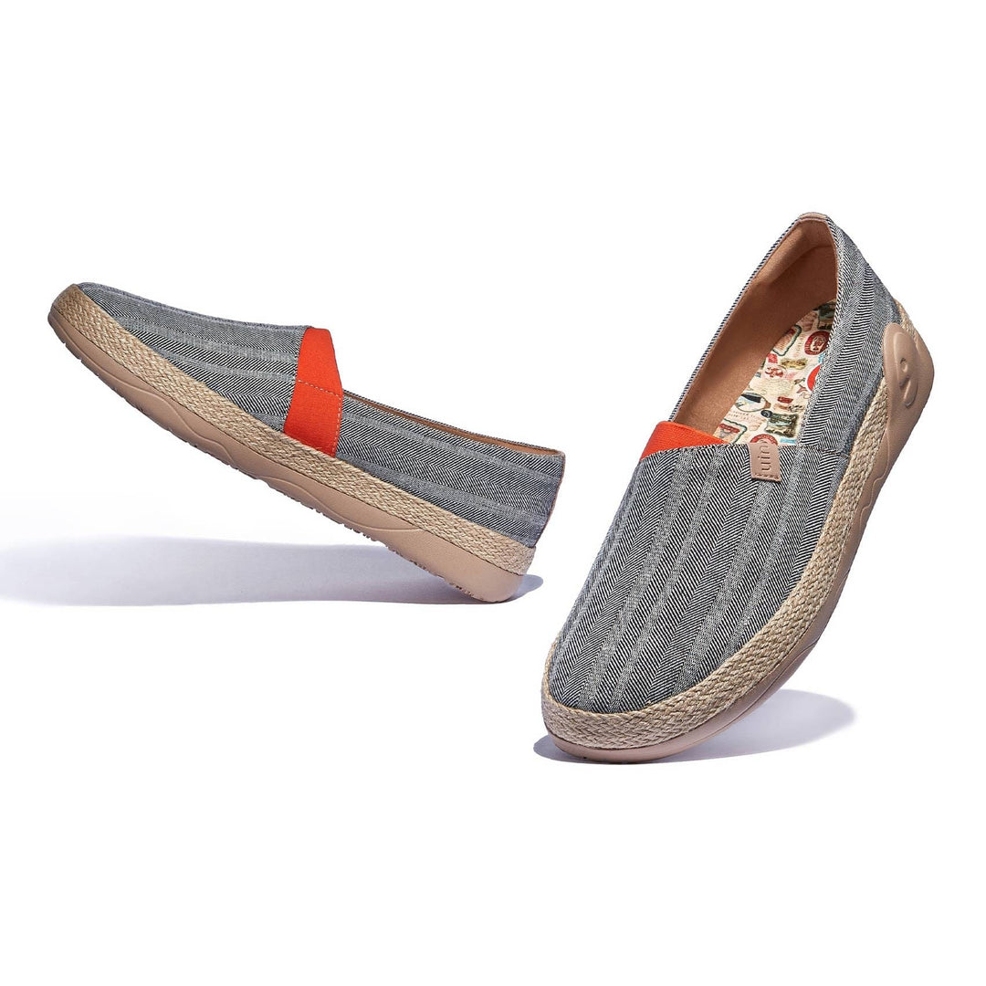 UIN Footwear Men Galaxy Grey Marbella I Men Canvas loafers