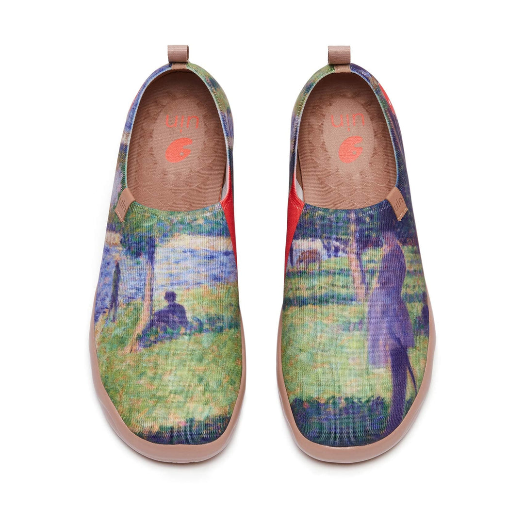 UIN Footwear Men Georges Seurat Study for 'La Grande Jatte Men Canvas loafers