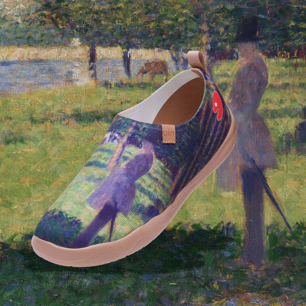 UIN Footwear Men Georges Seurat Study for 'La Grande Jatte Men Canvas loafers