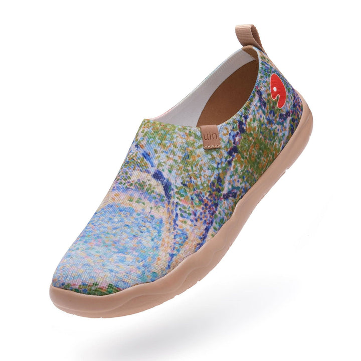 UIN Footwear Men Georges Seurat The Seine seen from La Grande Jatte Men Canvas loafers