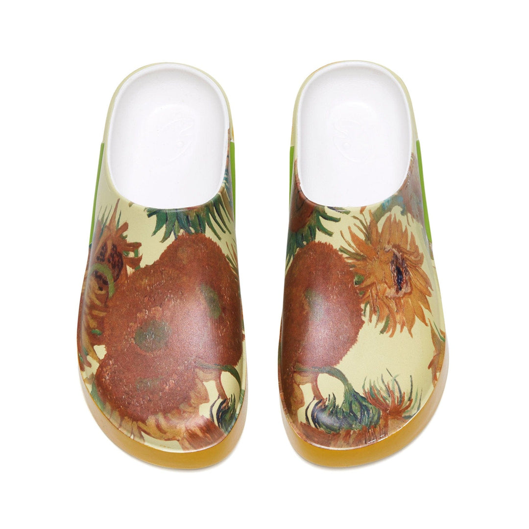 UIN Footwear Men Van Gogh Sunflowers Tenerife Men Canvas loafers