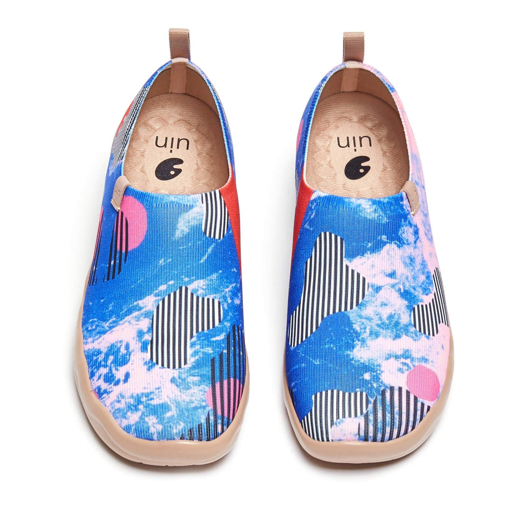 UIN Footwear Women Barcode World Canvas loafers