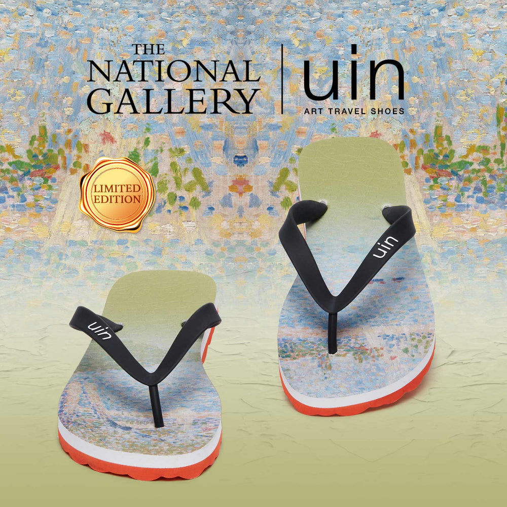 UIN Footwear Women Georges Seurat The Seine seen from La Grande Jatte Blanes Women Canvas loafers