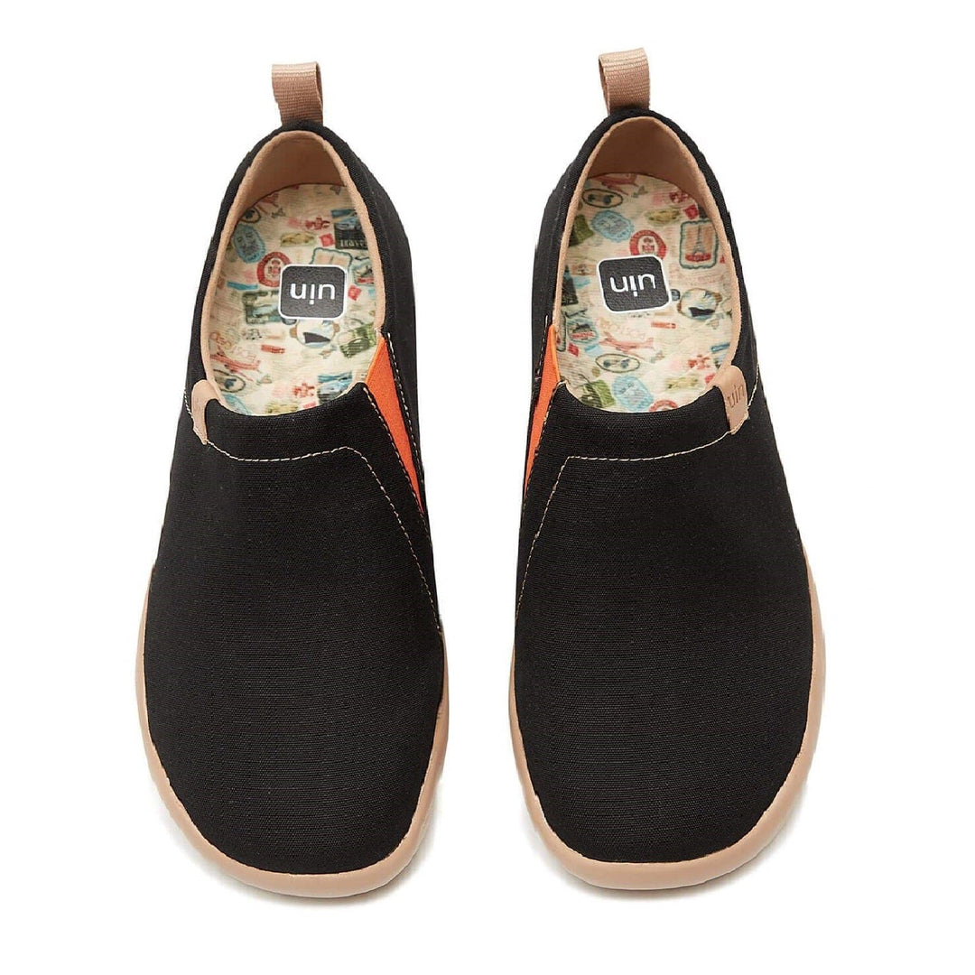 UIN Footwear Women Toledo Black Canvas loafers