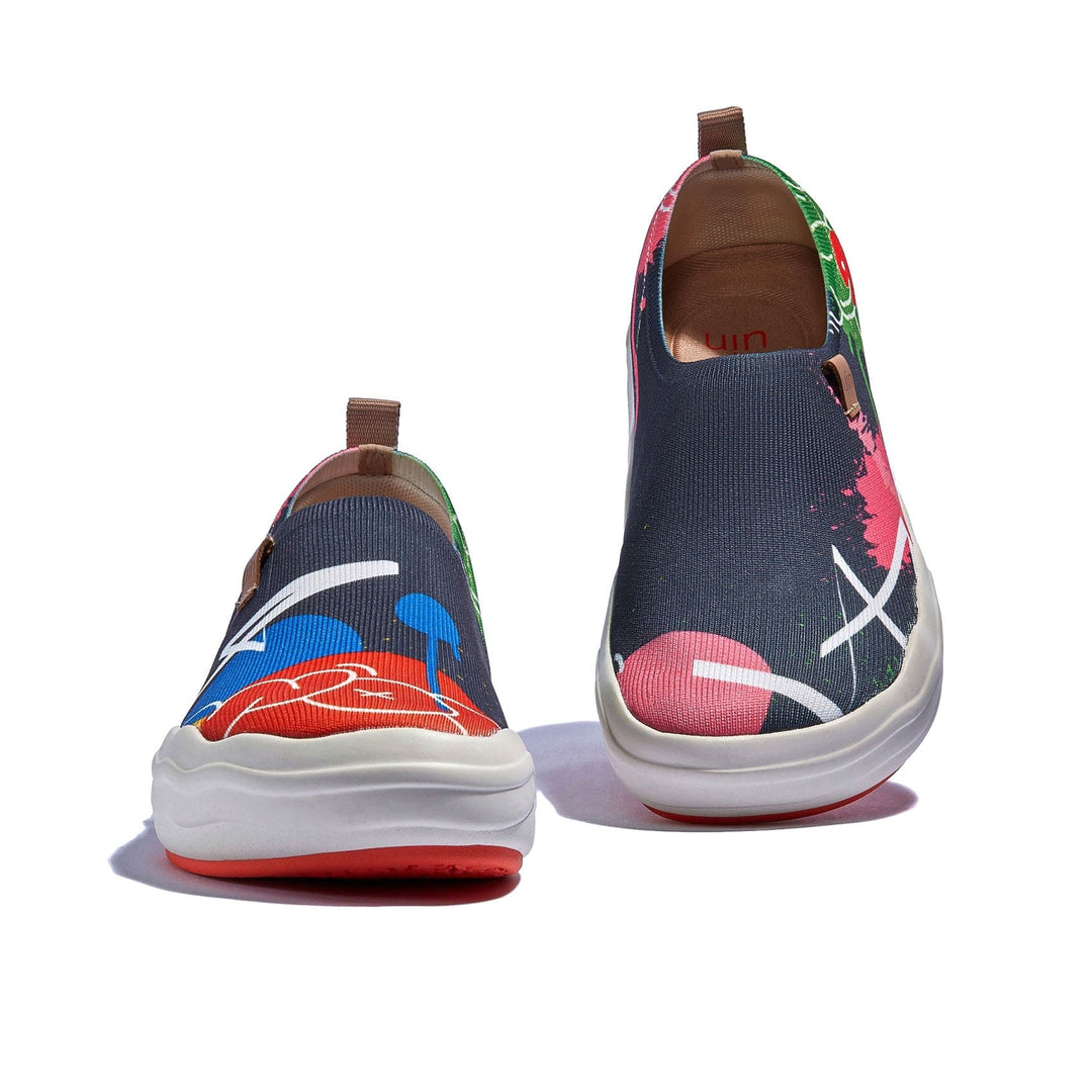 UIN Footwear Women Graffiti Wall Toledo VIII Women Canvas loafers