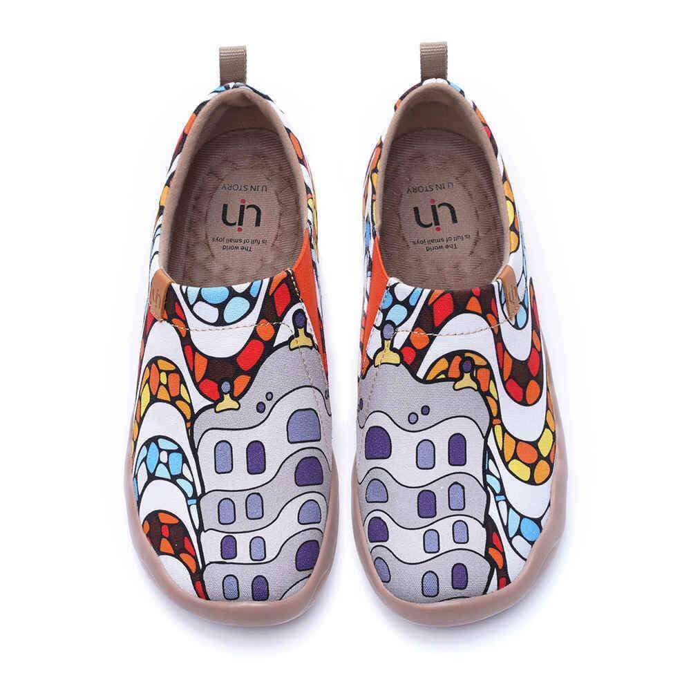 LA PEDRERA Women Canvas Art Painted Shoes Women UIN