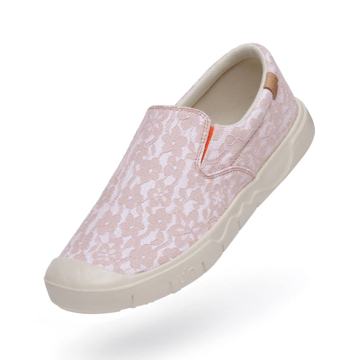 UIN Footwear Women Pink Lace Cardiz I Women Canvas loafers