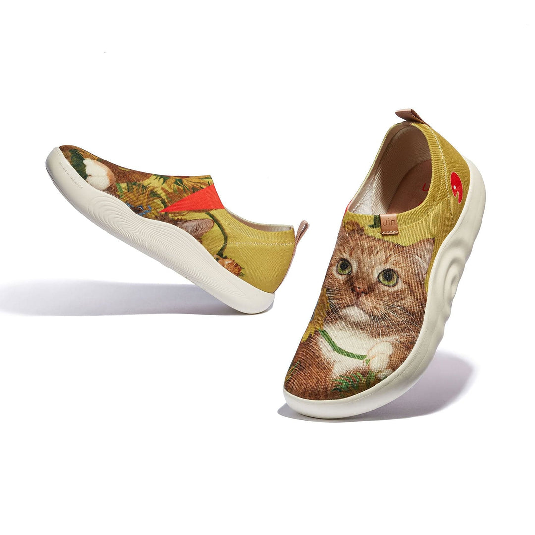 UIN Footwear Women Sunflowers and Cat 3 Toledo X Women Canvas loafers